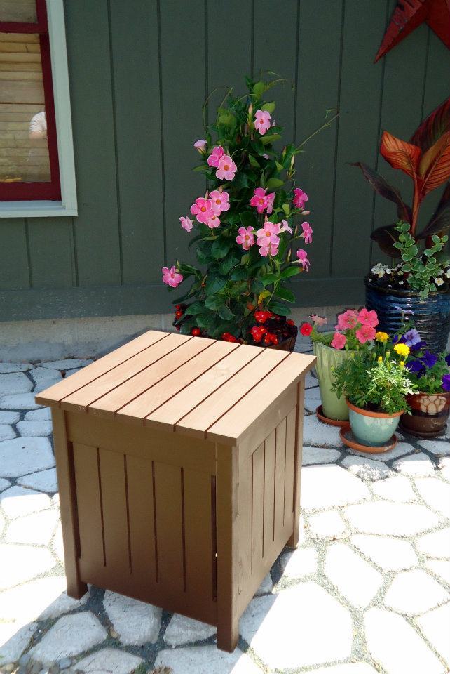 Ana White | Outdoor Beverage Table with a Surprise - DIY Projects